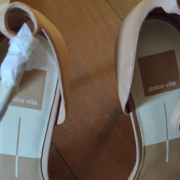 Dolce Vita Rilee slide sandals, Ivory leather, 9.5 - Picture 6 of 7